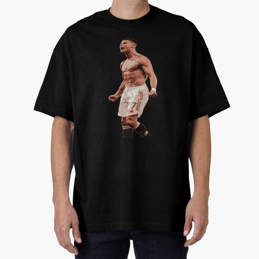 cristiano ronaldo manchester united Oversized T-Shirt Make Game Day About Match Day Hype around FIFA World Cup 2026 USA Canada Mexico, Cristiano Ronaldo, Spain and Netherlands, Football History, Final Match Energy, Crowd Noise and Once in a