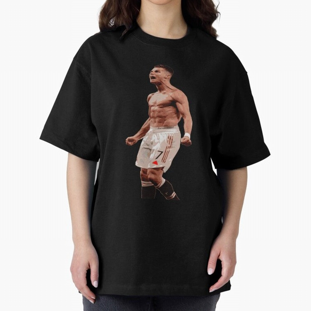 cristiano ronaldo manchester united Oversized T-Shirt Make Game Day About Match Day Hype around FIFA World Cup 2026 USA Canada Mexico, Cristiano Ronaldo, Spain and Netherlands, Football History, Final Match Energy, Crowd Noise and Once in a