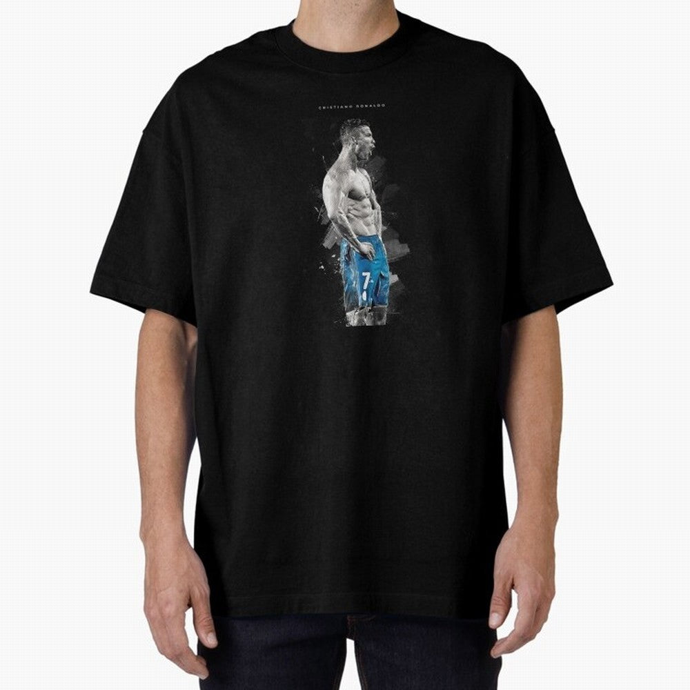 Cristiano Ronaldo Oversized T-Shirt Celebrate Fan Favorites in FIFA World Cup 2026 for Fans of CR7 and Messi and Germany, Bringing Goal Celebration Energy, Supporter Heritage, Football Icons and Worldwide Tournament Joy; Perfect for Supporters Who