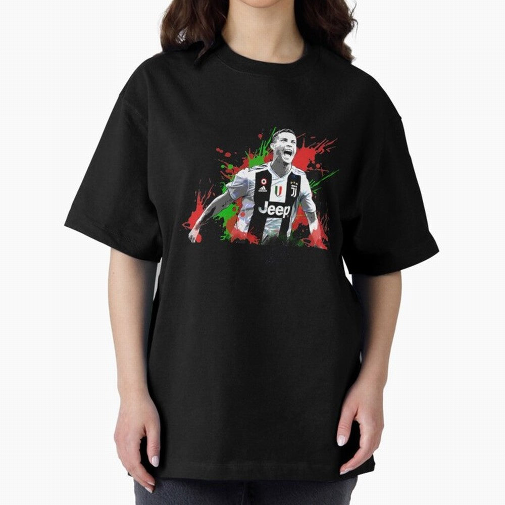 Cristiano Ronaldo Oversized T-Shirt Back Your Heroes with Global Football Passion for FIFA World Cup 2026 USA Canada Mexico, Driven by Mbappe, England, France and Netherlands, Football Festival Excitement, Trophy Ambitions, Country Rivalries and