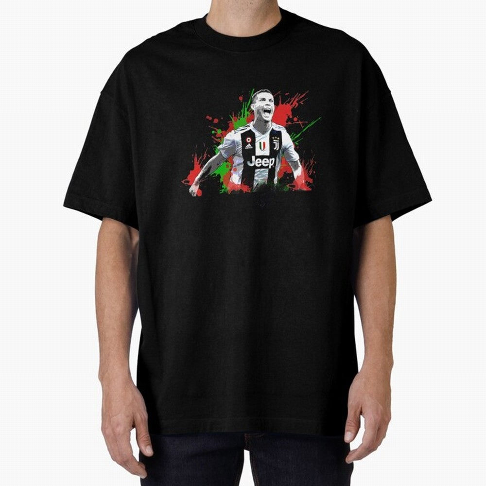 Cristiano Ronaldo Oversized T-Shirt Back Your Heroes with Global Football Passion for FIFA World Cup 2026 USA Canada Mexico, Driven by Mbappe, England, France and Netherlands, Football Festival Excitement, Trophy Ambitions, Country Rivalries and