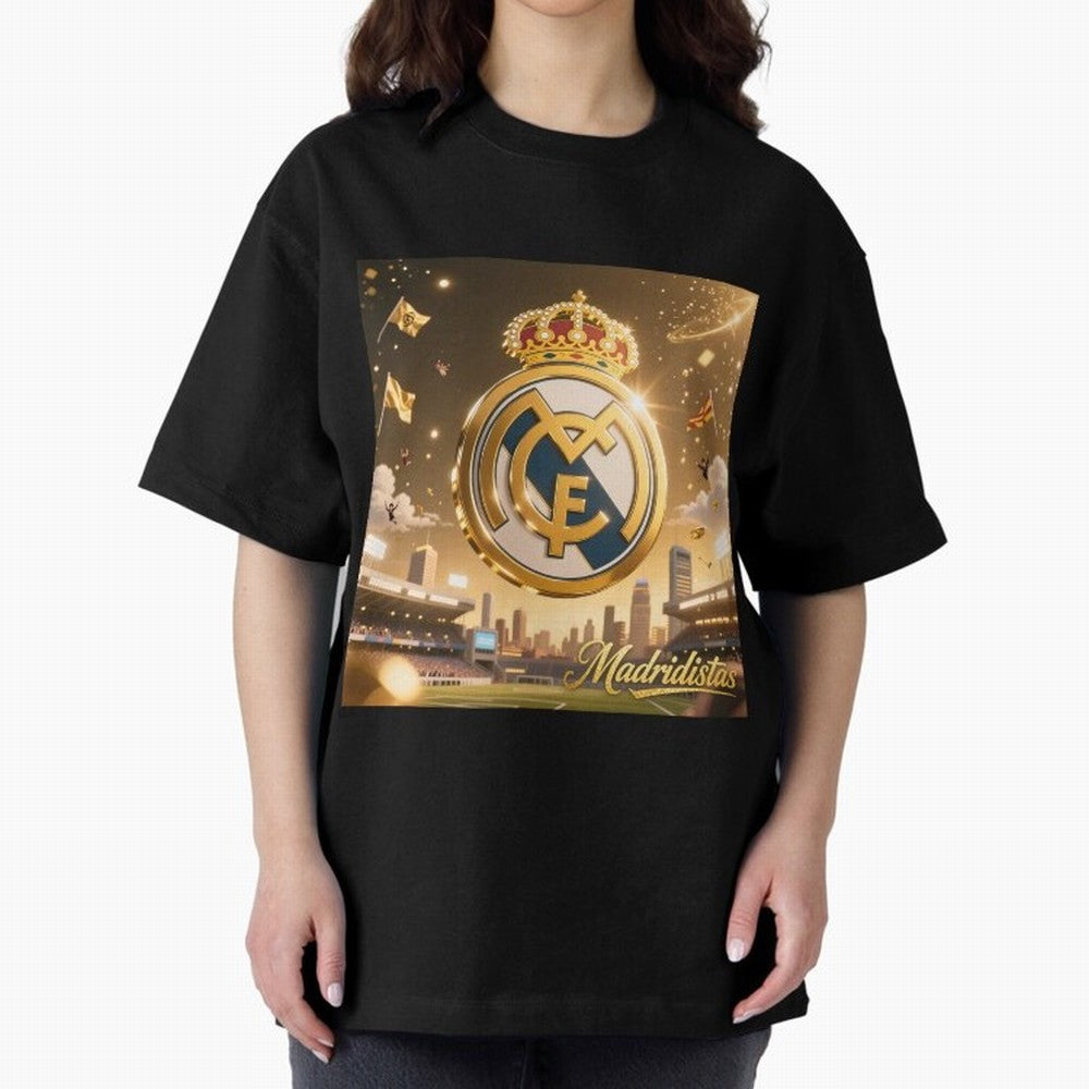 Madridistas Oversized T-Shirt Feel the Roar of FIFA World Cup 2026 Spirit, Celebrating Spain and Netherlands, Mbappe, Football Passion, Legendary Performances, Festival Vibes and Supporter Community; Made for Collectors Who Enjoy Iconic Players,