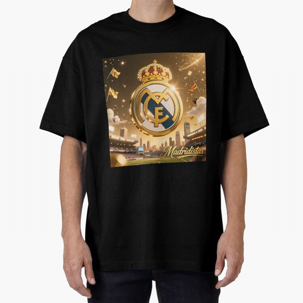 Madridistas Oversized T-Shirt Feel the Roar of FIFA World Cup 2026 Spirit, Celebrating Spain and Netherlands, Mbappe, Football Passion, Legendary Performances, Festival Vibes and Supporter Community; Made for Collectors Who Enjoy Iconic Players,