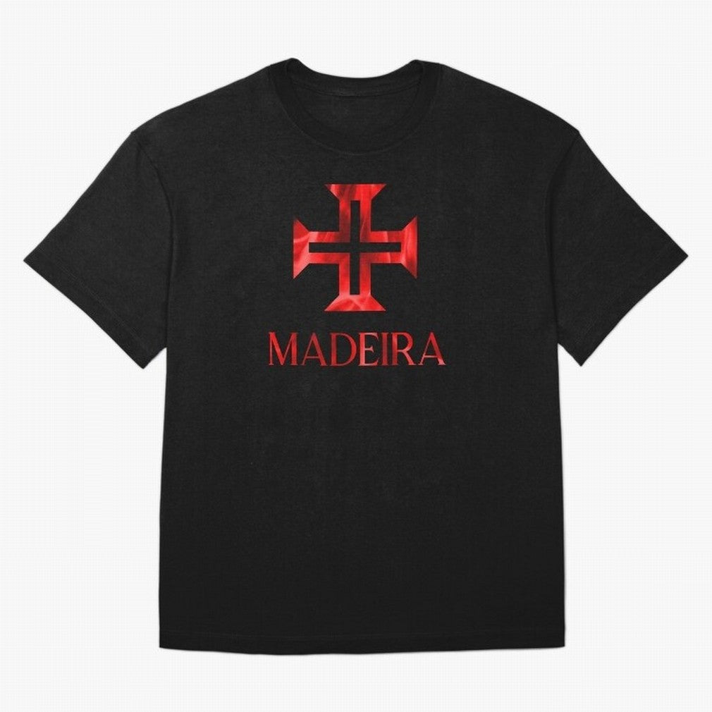 Madeira flames Oversized T-Shirt Relive the FIFA World Cup 2026 USA Canada Mexico Journey through Neymar, Haaland and Cristiano Ronaldo Highlights, France and Portugal Pride, Global Supporter Spirit, Legendary Goals, National Colors and Tournament