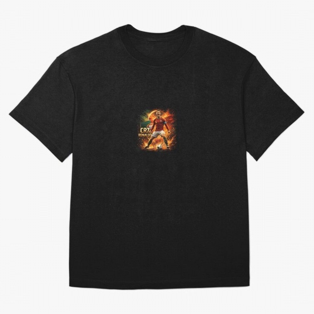 Cristiano Ronaldo Football Legend Artwork Oversized T-Shirt Fuel Your Fan Pride for FIFA World Cup 2026 Group Stage Celebrating Neymar, Haaland and Cristiano Ronaldo, Netherlands Energy, Match Day Excitement, Supporter Culture, Golden Goals and