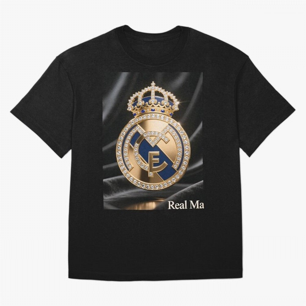 Gold Madrid Real Oversized T-Shirt Support the Legends of FIFA World Cup 2026 Group Stage for Fans of Messi and Germany, Bringing Vintage Soccer Flavor, Modern Football Stars, National Flags and Final Night Emotion; Perfect for Supporters Who Want