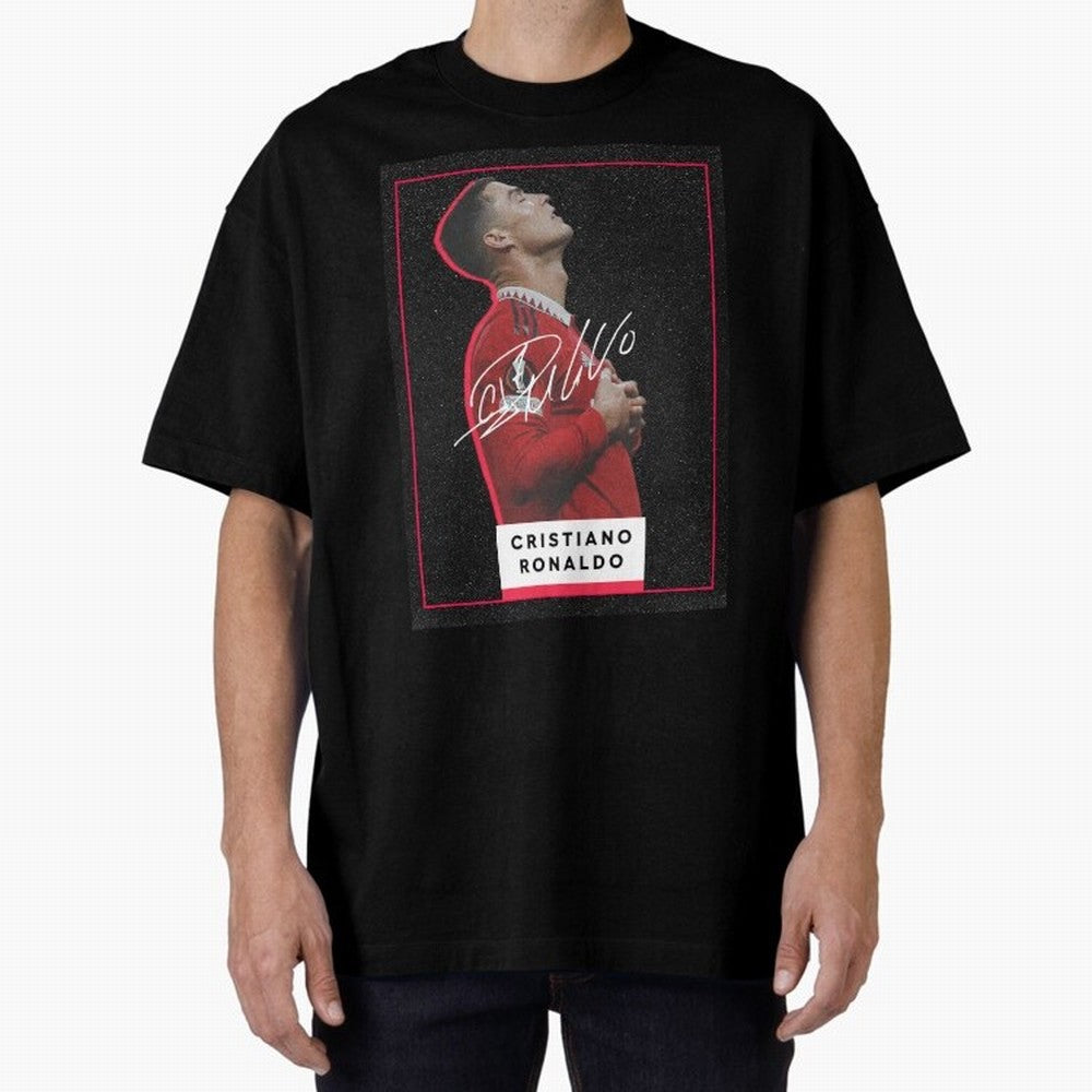New Celebration Ronaldo Oversized T-Shirt Back the Journey through FIFA World Cup 2026 USA Canada Mexico for Fans of Messi, CR7 and Mbappe and England, France and Netherlands, Bringing Soccer Culture, Superstar Moments, National Team Dreams and