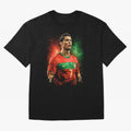Cristiano Ronaldo Football Legend Oversized T-Shirt Celebrate Rivalries and Pride in FIFA World Cup 2026 Group Stage Connected to Haaland, Brazil, Portugal and Argentina Energy, Supporter Pride, Iconic Celebrations, Legendary Names and Global Match