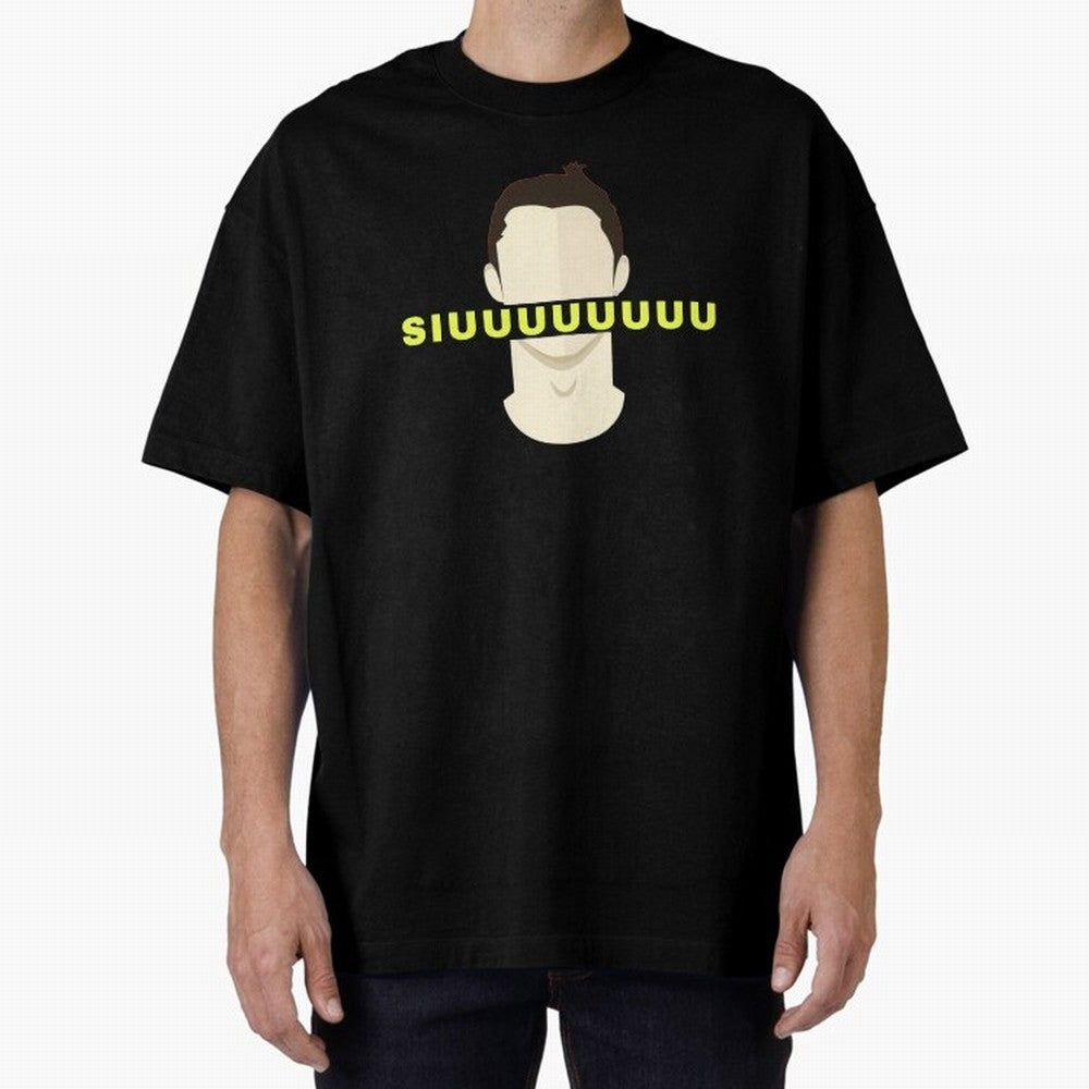 CR7 siuuu funny Oversized T-Shirt Represent the Passion of Match Day Hype around FIFA World Cup 2026 Group Stage, Messi and Cristiano Ronaldo, France and Portugal, Vintage Soccer Flavor, Modern Football Stars, National Flags and Final Night