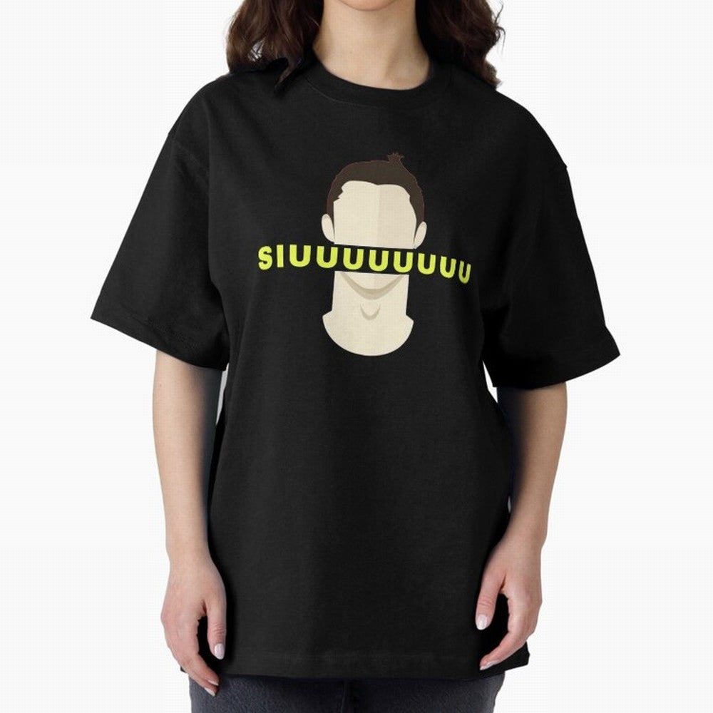 CR7 siuuu funny Oversized T-Shirt Represent the Passion of Match Day Hype around FIFA World Cup 2026 Group Stage, Messi and Cristiano Ronaldo, France and Portugal, Vintage Soccer Flavor, Modern Football Stars, National Flags and Final Night