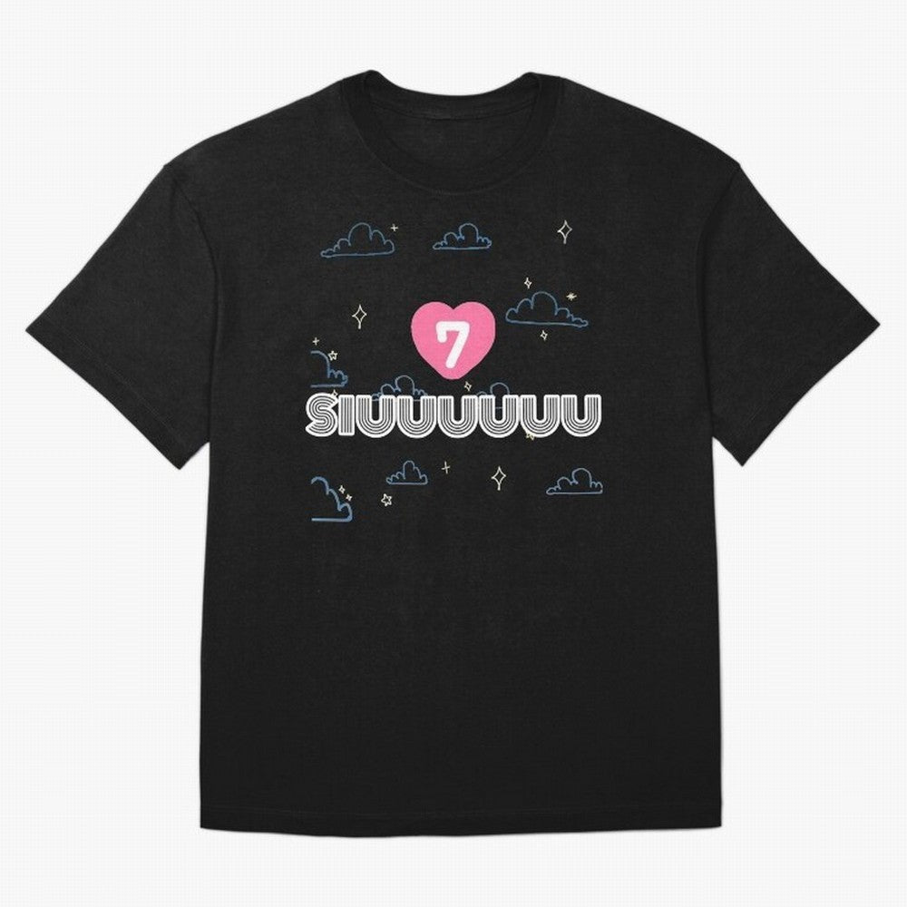 Siiiuuu 7 CR7 goal Oversized T-Shirt Bring Match Day Fire to Match Day Hype around FIFA World Cup 2026, Mbappe and Neymar, Brazil, Portugal and Argentina, Tournament Hype, Historic Matchups, Family Viewing Parties and Global Sports Pride; Great for