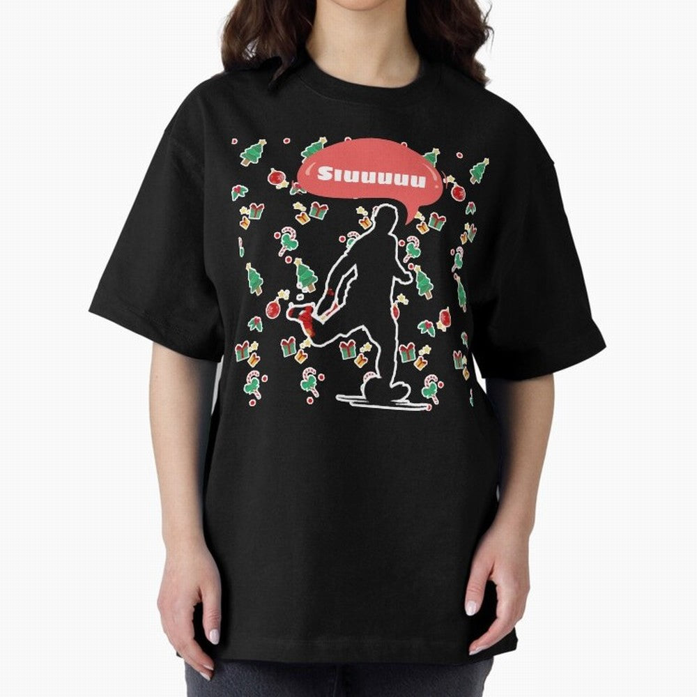 Christmas siuuu CR7 goal Oversized T-Shirt Enjoy Match Day Hype around FIFA World Cup 2026 Group Stage, Messi, CR7 and Mbappe, Netherlands, Global Supporter Spirit, Legendary Goals, National Colors and Tournament Celebration; Perfect for Supporters