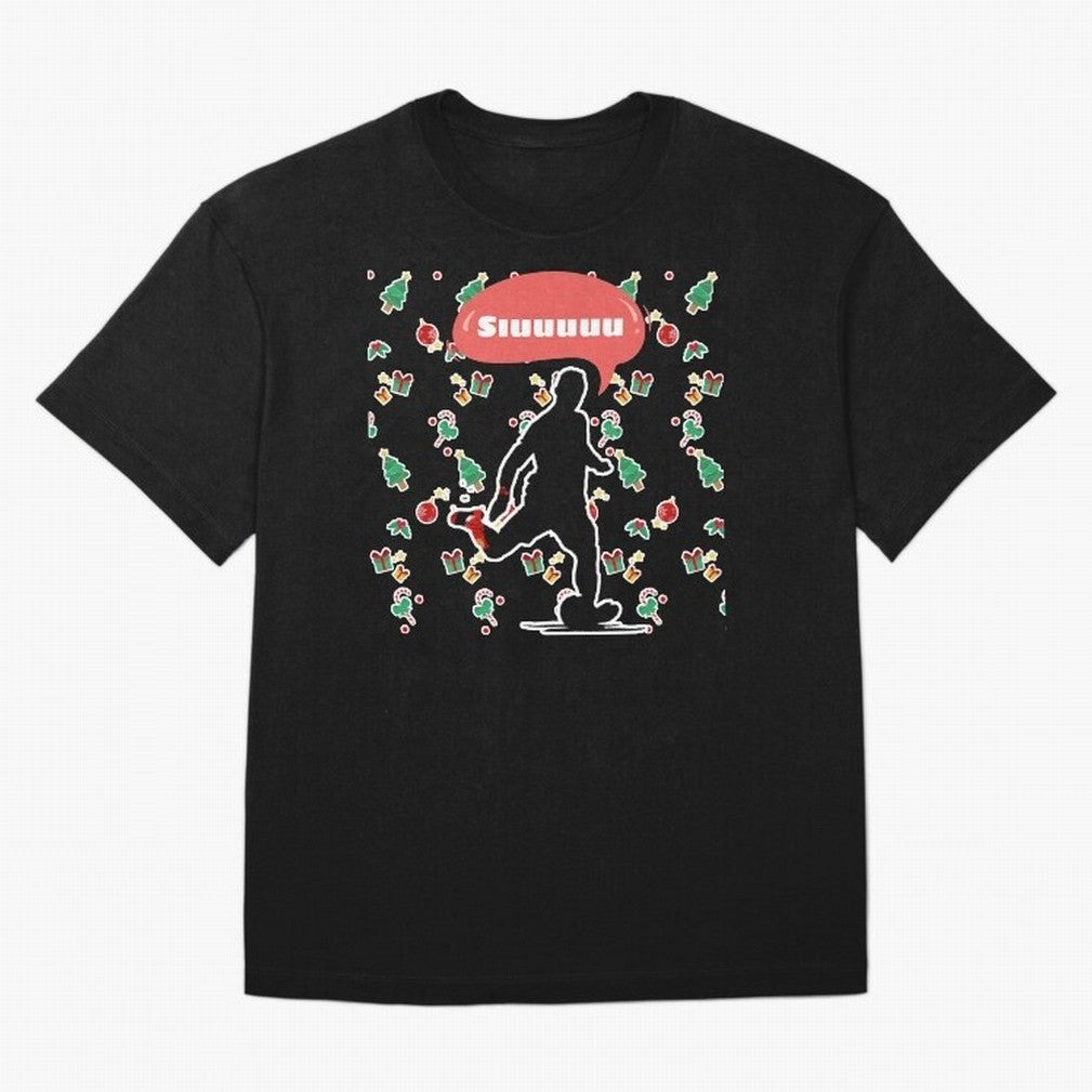 Christmas siuuu CR7 goal Oversized T-Shirt Enjoy Match Day Hype around FIFA World Cup 2026 Group Stage, Messi, CR7 and Mbappe, Netherlands, Global Supporter Spirit, Legendary Goals, National Colors and Tournament Celebration; Perfect for Supporters