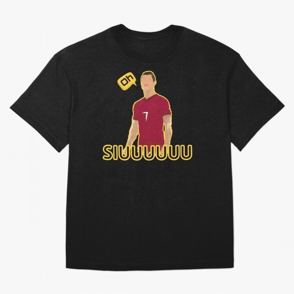 Oh siuuu CR7 funny Oversized T-Shirt Capture Global Football Passion for FIFA World Cup 2026 USA Canada Mexico, Capturing Neymar, Netherlands, Football Festival Excitement, Trophy Ambitions, Country Rivalries and Star Player Buzz; Great for Watch