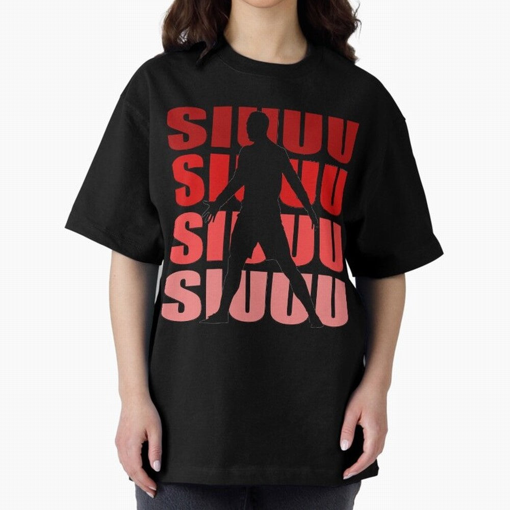 cristiano ronaldo siuuu Oversized T-Shirt Embrace FIFA World Cup 2026 for Fans of CR7 and Messi and England, Bringing Goal Celebration Energy, Supporter Heritage, Football Icons and Worldwide Tournament Joy; Perfect for Fans, Collectors, Family