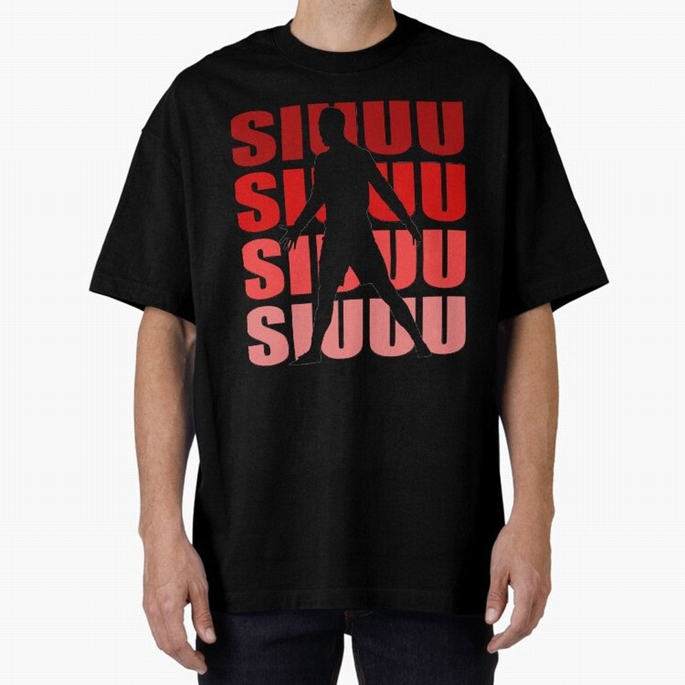 cristiano ronaldo siuuu Oversized T-Shirt Embrace FIFA World Cup 2026 for Fans of CR7 and Messi and England, Bringing Goal Celebration Energy, Supporter Heritage, Football Icons and Worldwide Tournament Joy; Perfect for Fans, Collectors, Family