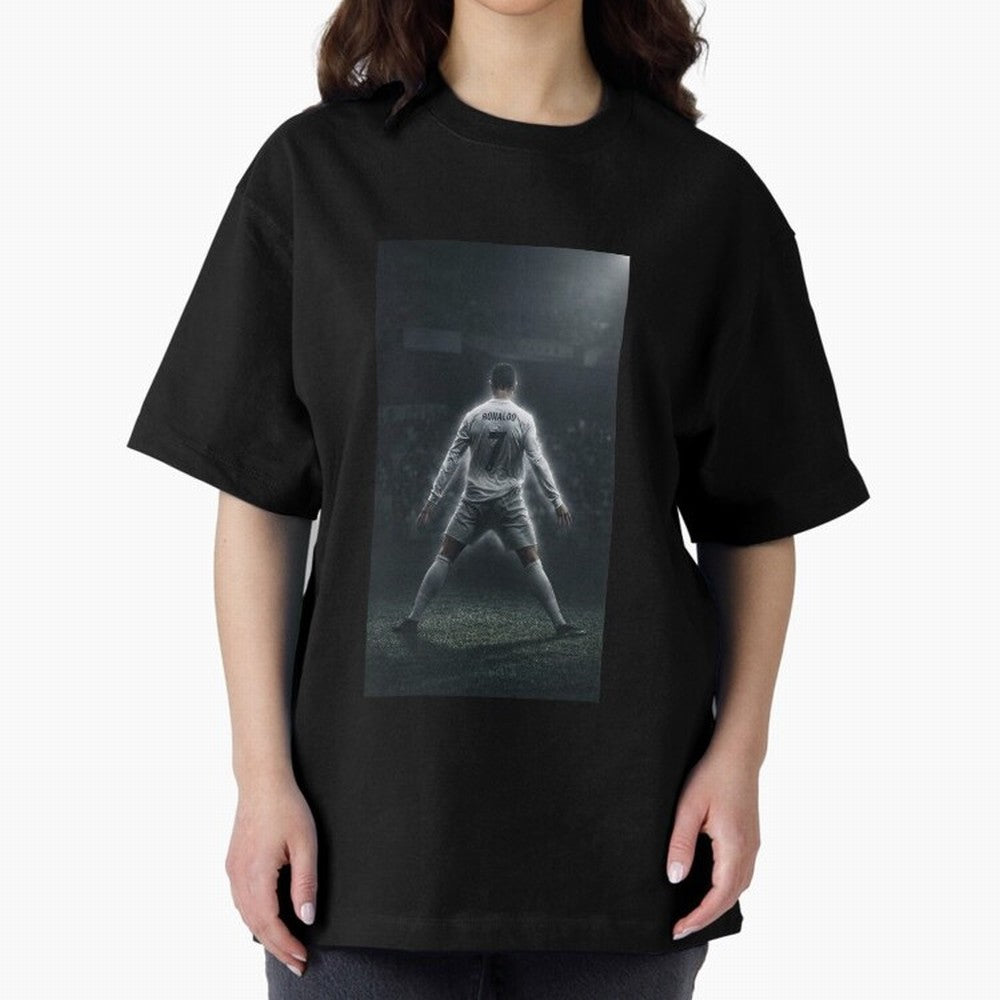 Cristiano Ronaldo Oversized T-Shirt Feel Global Football Passion for FIFA World Cup 2026, Connected to Messi, CR7 and Mbappe, England, France and Netherlands, Game Day Rituals, Football Legends, Country Pride and the Road to the Final; Made for
