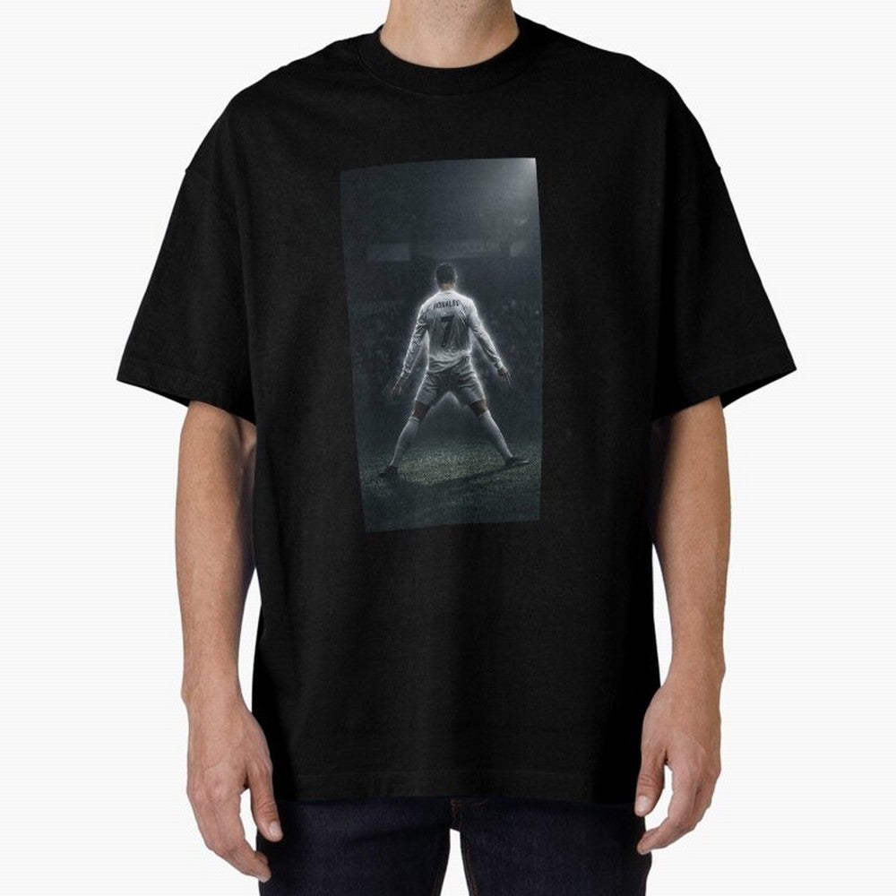 Cristiano Ronaldo Oversized T-Shirt Feel Global Football Passion for FIFA World Cup 2026, Connected to Messi, CR7 and Mbappe, England, France and Netherlands, Game Day Rituals, Football Legends, Country Pride and the Road to the Final; Made for