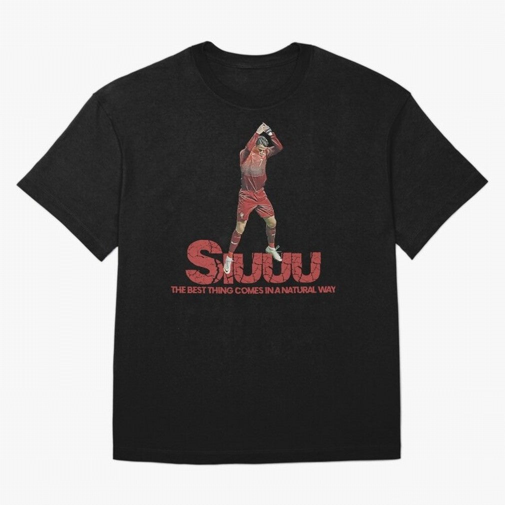 Cr7 Ronaldo Siuuu Oversized T-Shirt Feel International Energy from FIFA World Cup 2026 USA Canada Mexico Inspired by Messi, Germany Energy, Soccer Culture, Superstar Moments, National Team Dreams and Competitive Fire; Great for Supporters Who Love