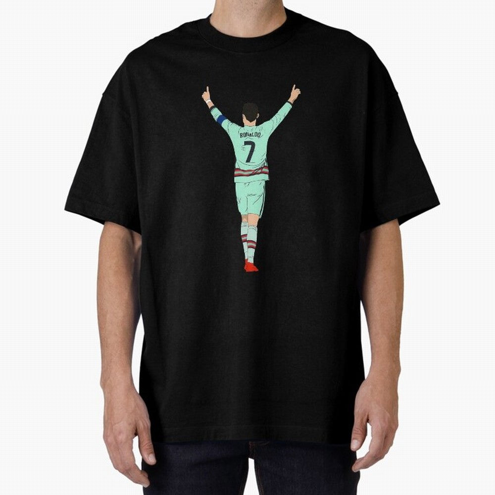 Cristiano Ronaldo Cristiano Ronaldo o Oversized T-Shirt Cheer through Every Moment of Match Day Hype around FIFA World Cup 2026, Mbappe, England, Goal Celebration Energy, Supporter Heritage, Football Icons and Worldwide Tournament Joy; Made for