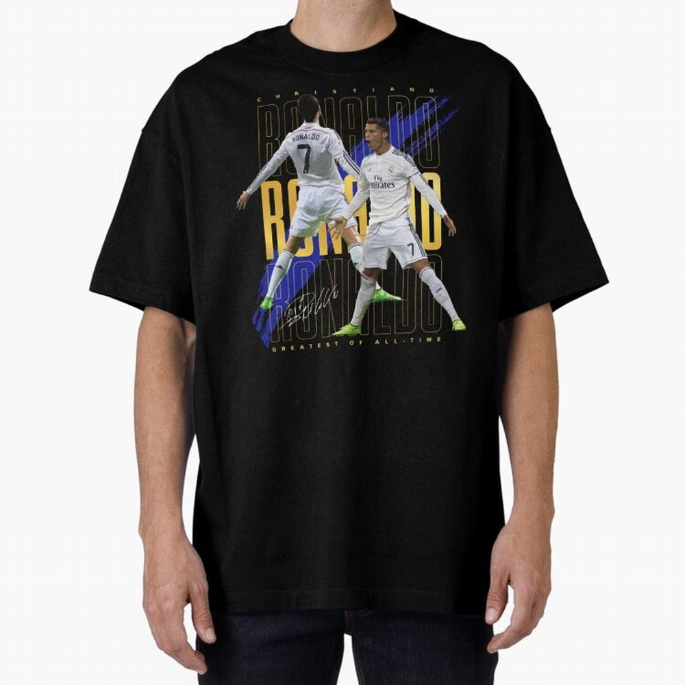 Cristiano Ronaldo Suuiii! Greatest Of All Time Oversized T-Shirt Support Iconic Players in FIFA World Cup 2026 Group Stage Driven by Cristiano Ronaldo, Portugal Energy, Sports Nostalgia, International Competition, Famous Players and Unforgettable