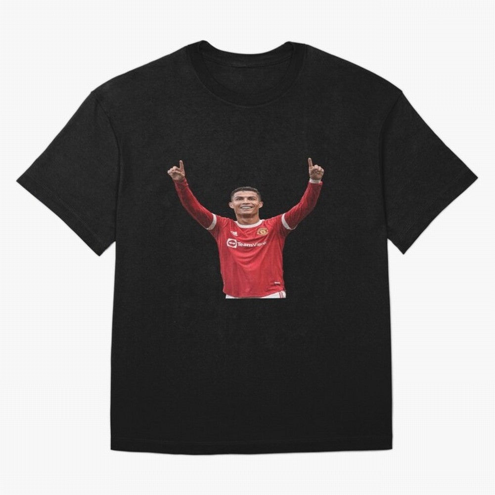 Crisitano Ronaldo Manchester United Oversized T-Shirt Represent Football Lovers during the FIFA World Cup 2026 Group Stage Journey through CR7 Highlights, England Pride, Retro Football Energy, Iconic Rivalries, Trophy Chase Drama and Stadium