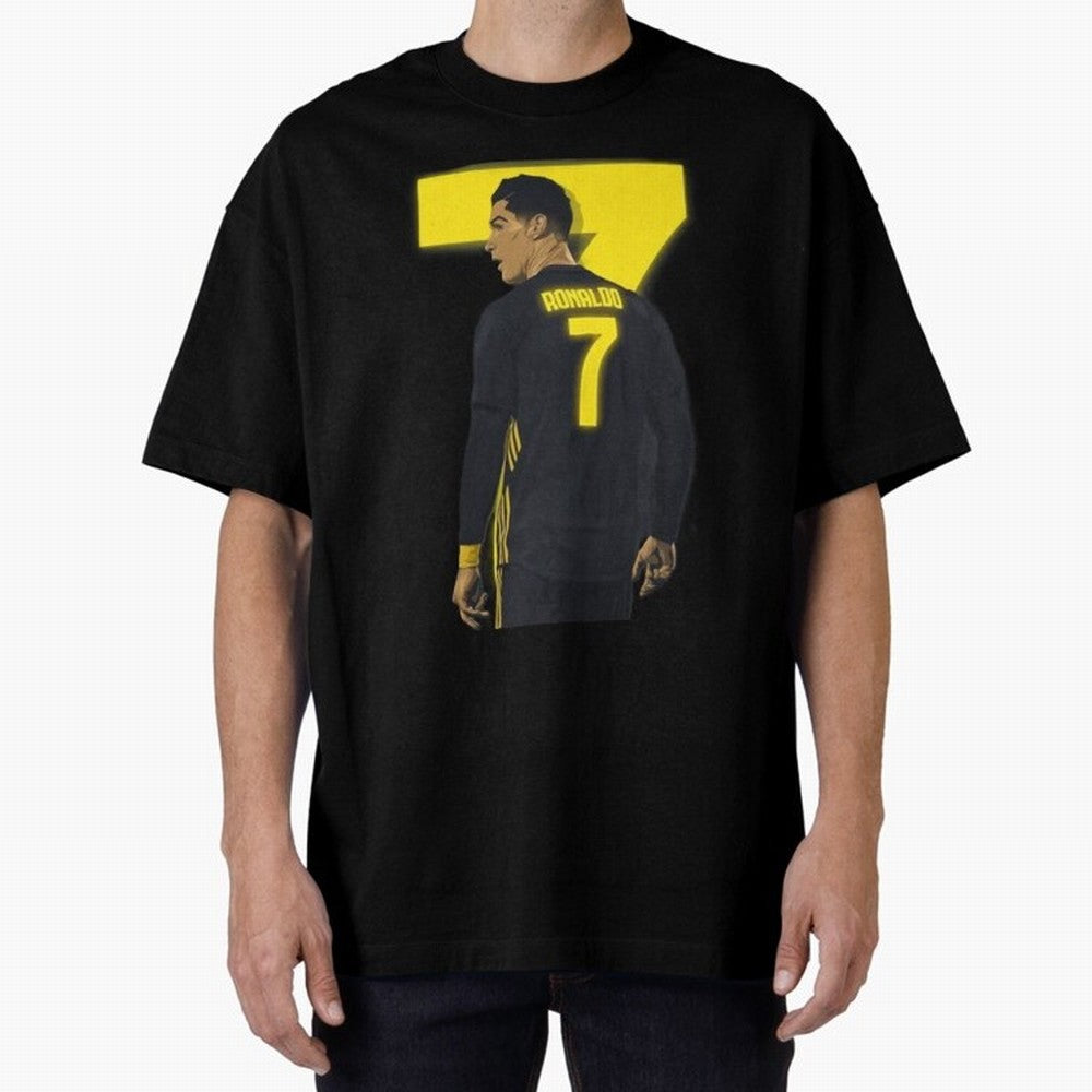 CR7 cristiano ronaldo logo Oversized T-Shirt Mark FIFA World Cup 2026 Spirit, Celebrating England, France and Netherlands, Messi, CR7 and Mbappe, Goal Celebration Energy, Supporter Heritage, Football Icons and Worldwide Tournament Joy; Perfect for