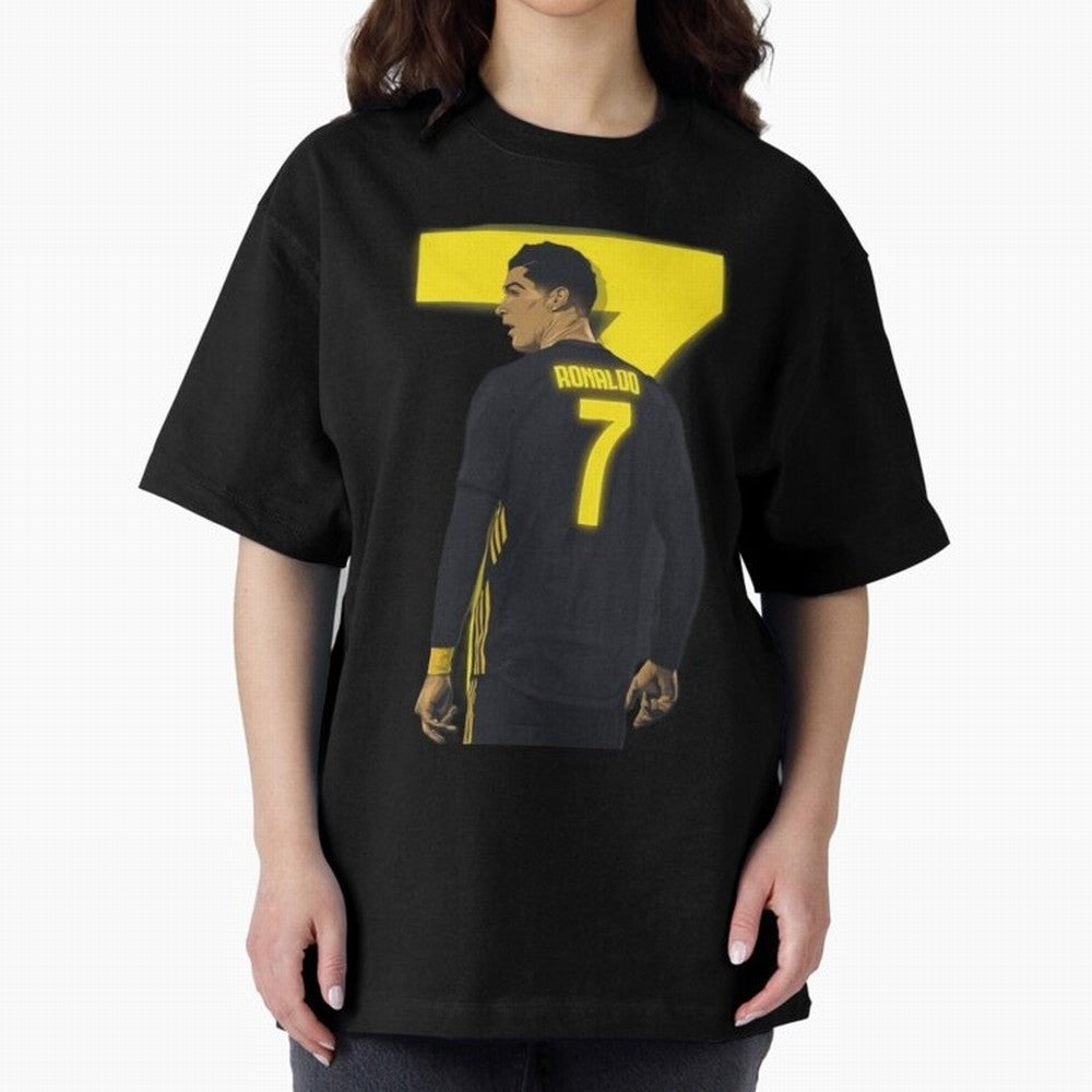 CR7 cristiano ronaldo logo Oversized T-Shirt Mark FIFA World Cup 2026 Spirit, Celebrating England, France and Netherlands, Messi, CR7 and Mbappe, Goal Celebration Energy, Supporter Heritage, Football Icons and Worldwide Tournament Joy; Perfect for