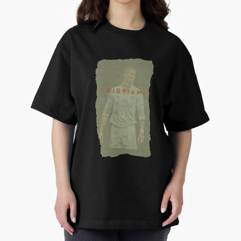 Classic Cristiano Ronaldo Oversized T-Shirt Cheer through Every Moment of FIFA World Cup 2026 USA Canada Mexico for Fans of Neymar, Haaland and Cristiano Ronaldo and Portugal, Bringing Supporter Pride, Iconic Celebrations, Legendary Names and