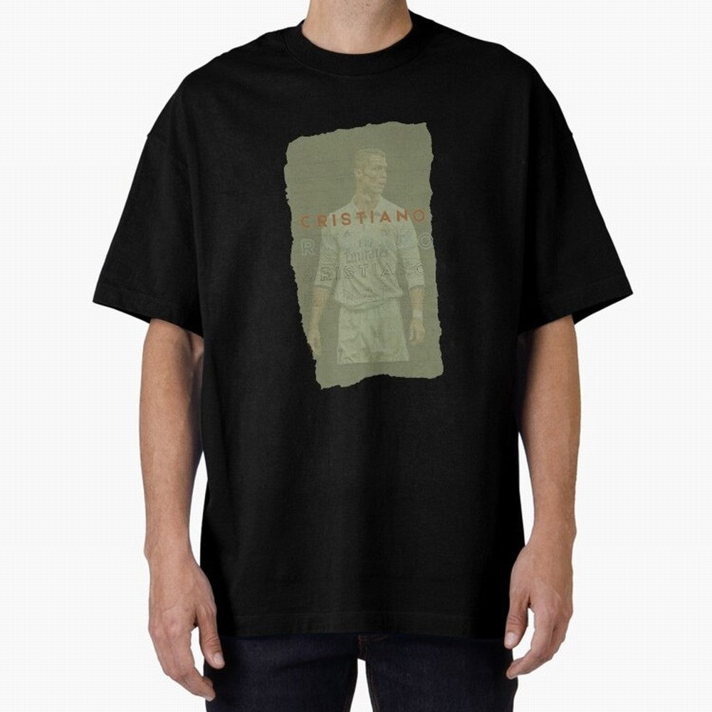 Classic Cristiano Ronaldo Oversized T-Shirt Cheer through Every Moment of FIFA World Cup 2026 USA Canada Mexico for Fans of Neymar, Haaland and Cristiano Ronaldo and Portugal, Bringing Supporter Pride, Iconic Celebrations, Legendary Names and