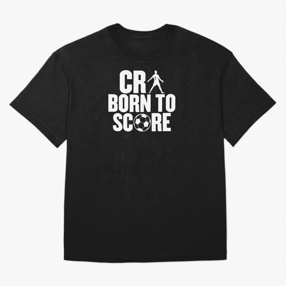 Cr7 Born To Score Oversized T-Shirt Stand with FIFA World Cup 2026 USA Canada Mexico for Fans of Messi, CR7 and Mbappe and England, France and Netherlands, Bringing Match Day Excitement, Supporter Culture, Golden Goals and Global Football Passion;