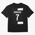 Ronaldo 7 Juventus 19-20 Retro Jersey Oversized T-Shirt Bring a Champion Mindset to FIFA World Cup 2026 USA Canada Mexico for Fans of CR7 and Messi and Argentina, Bringing Vintage Soccer Flavor, Modern Football Stars, National Flags and Final Night