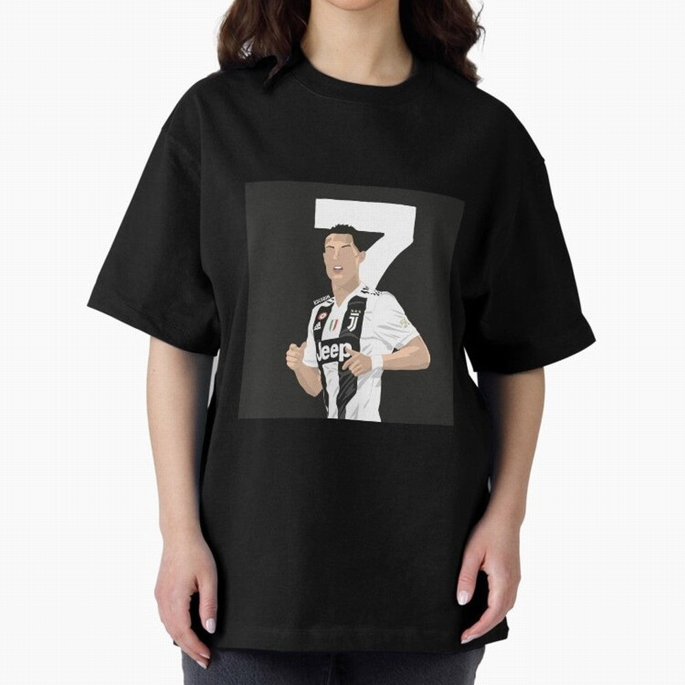 Cristiano Ronaldo Oversized T-Shirt Make Memories around Match Day Hype around FIFA World Cup 2026 USA Canada Mexico, Mbappe, Argentina and Brazil, Global Supporter Spirit, Legendary Goals, National Colors and Tournament Celebration; Built for