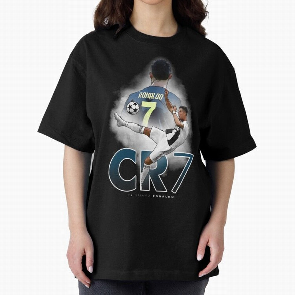 CR7 Oversized T-Shirt Honor Champions and Dreams in FIFA World Cup 2026 USA Canada Mexico Spirit, Filled with England and Germany, Haaland and Mbappe, Soccer Culture, Superstar Moments, National Team Dreams and Competitive Fire; Ideal for