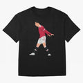 Cristiano Ronaldo Celebration Oversized T-Shirt Capture FIFA World Cup 2026 USA Canada Mexico Spirit, Featuring Brazil, Cristiano Ronaldo, Haaland and CR7, Championship Spirit, Famous Goals, Roaring Crowds and International Football Unity; Ideal