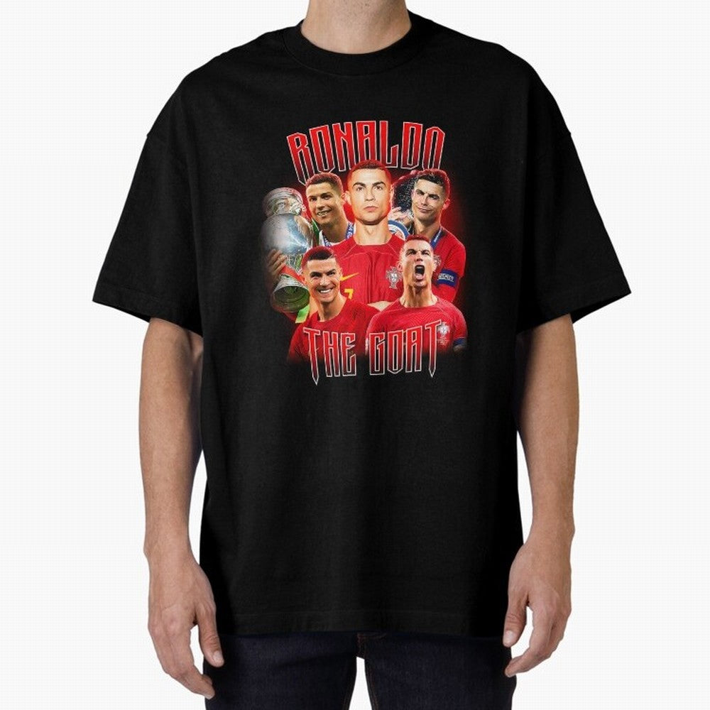 Cristiano Ronaldo The Goat Bootleg Oversized T-Shirt Showcase FIFA World Cup 2026 Group Stage Spirit, Featuring Netherlands, Cristiano Ronaldo, Stadium Memories, Football Loyalty, International Chants and Championship Tradition; Perfect for People