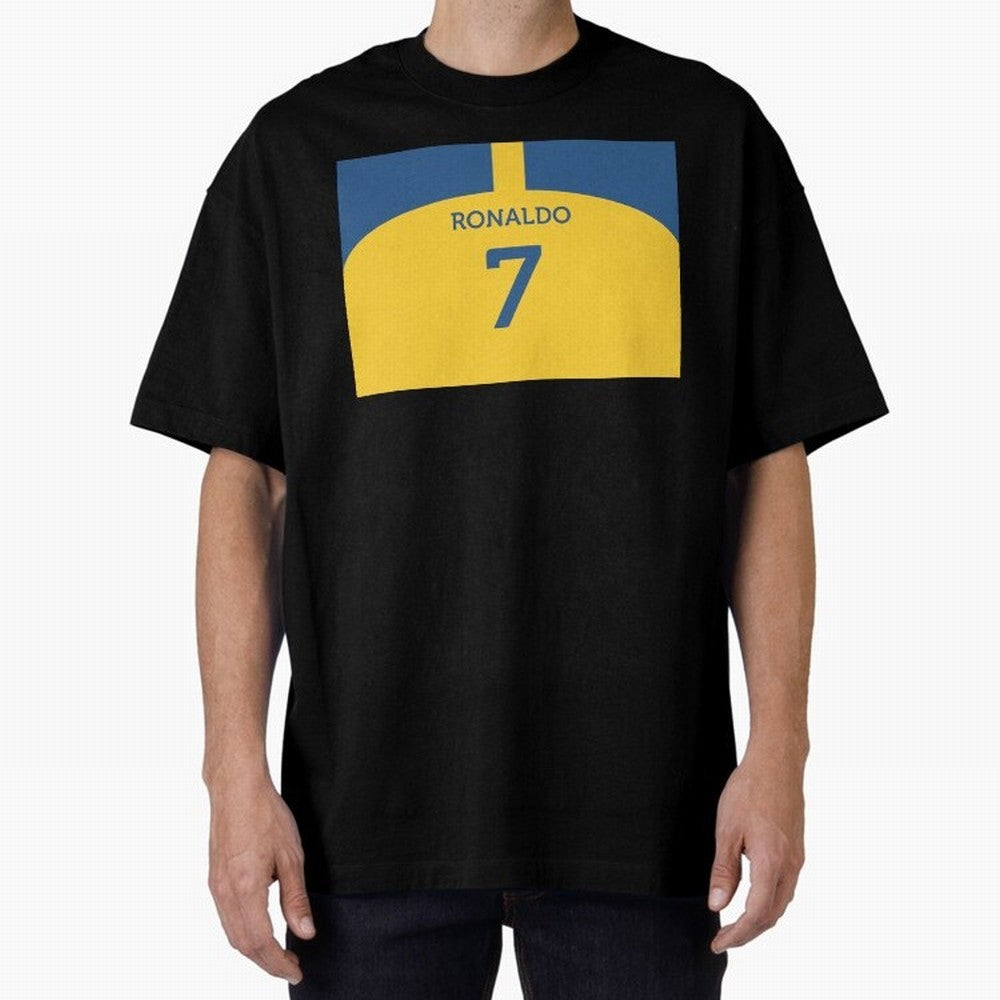 Cristiano Ronaldo Al Nassr Fc Oversized T-Shirt Bring FIFA World Cup 2026 USA Canada Mexico Highlighting Haaland, Portugal Energy, Champion Mindset, Group Stage Buzz, Knockout Tension and Passionate Fan Culture; Ideal for Football Dads, Football