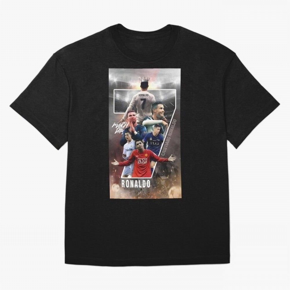Cr7 wallpaper Oversized T-Shirt Capture Stadium Memories from FIFA World Cup 2026 USA Canada Mexico for Fans of Messi and Cristiano Ronaldo and England, Bringing Supporter Pride, Iconic Celebrations, Legendary Names and Global Match Day Energy;