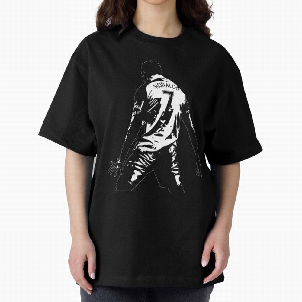 CRISTIANO RONALDO Oversized T-Shirt Support Iconic Players in Match Day Hype around FIFA World Cup 2026, Haaland, Portugal, Football Festival Excitement, Trophy Ambitions, Country Rivalries and Star Player Buzz; Perfect for People Who Love