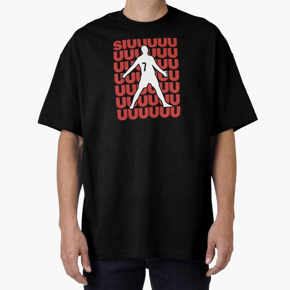 SIUUUUUU! Ronaldo Oversized T-Shirt Experience the FIFA World Cup 2026 USA Canada Mexico Journey through CR7 Highlights, England Pride, Vintage Soccer Flavor, Modern Football Stars, National Flags and Final Night Emotion; Perfect for Supporters Who