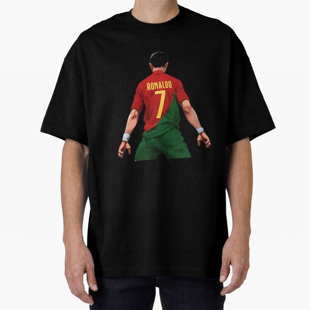 Cristiano Ronaldo Oversized T-Shirt Celebrate Football Heritage in the FIFA World Cup 2026 Journey through Mbappe Highlights, Spain and Netherlands Pride, Football History, Final Match Energy, Crowd Noise and Once in a Lifetime Moments; Perfect for