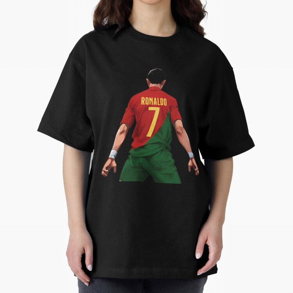 Cristiano Ronaldo Oversized T-Shirt Celebrate Football Heritage in the FIFA World Cup 2026 Journey through Mbappe Highlights, Spain and Netherlands Pride, Football History, Final Match Energy, Crowd Noise and Once in a Lifetime Moments; Perfect for