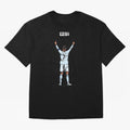 Ronaldo 900 Goals Celebration Iconic Football Design Oversized T-Shirt Carry FIFA World Cup 2026 Group Stage for Fans of Mbappe and Neymar and Argentina and Brazil, Bringing Worldwide Fan Energy, Dramatic Goals, Stadium Lights and Championship