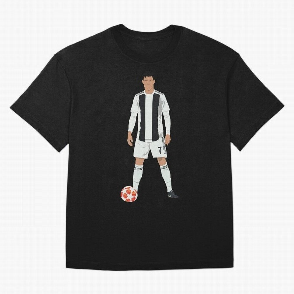 Ronaldo Stance Oversized T-Shirt Keep the Match Day Mood of FIFA World Cup 2026 USA Canada Mexico for Fans of Haaland and Brazil, Portugal and Argentina, Bringing Match Day Excitement, Supporter Culture, Golden Goals and Global Football Passion;