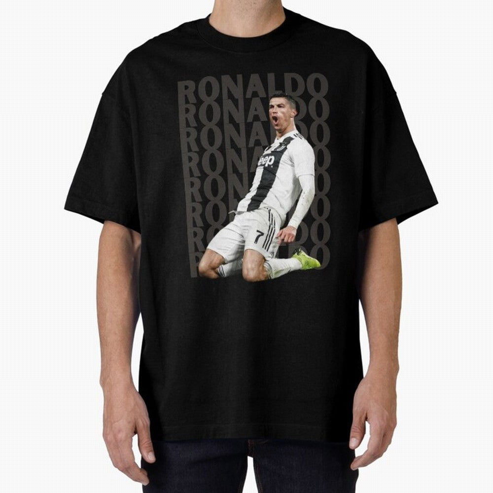 Cristiano Ronaldo | Portugal | Football | GOAT | Juventus Oversized T-Shirt Share the FIFA World Cup 2026 USA Canada Mexico Journey through Messi, CR7 and Mbappe Highlights, Portugal, Spain and Germany Pride, Worldwide Fan Energy, Dramatic Goals,