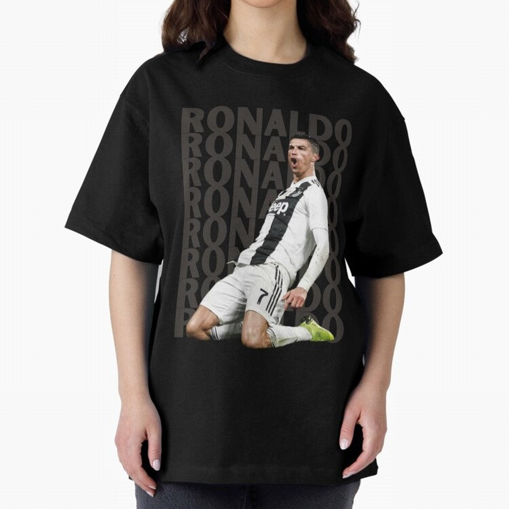 Cristiano Ronaldo | Portugal | Football | GOAT | Juventus Oversized T-Shirt Share the FIFA World Cup 2026 USA Canada Mexico Journey through Messi, CR7 and Mbappe Highlights, Portugal, Spain and Germany Pride, Worldwide Fan Energy, Dramatic Goals,