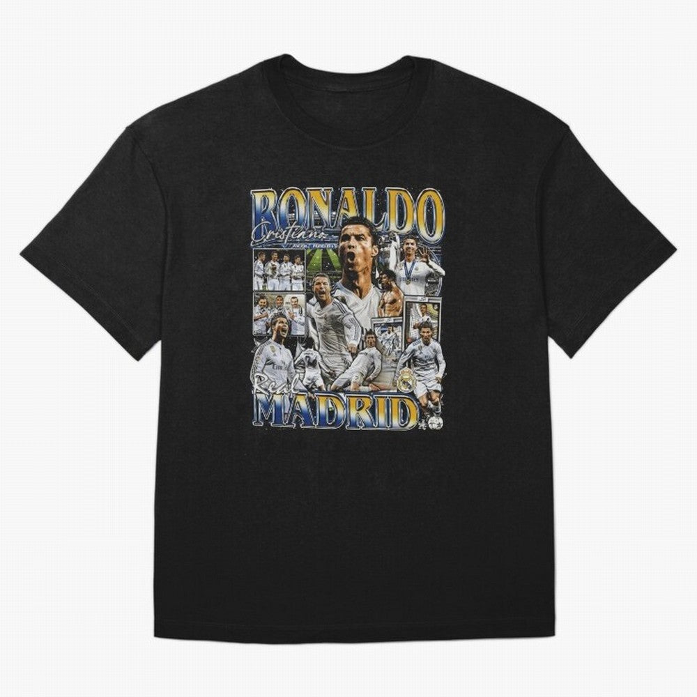 Cristiano Ronaldo Real Vintage Bootleg Oversized T-Shirt Get Ready for the FIFA World Cup 2026 USA Canada Mexico Journey through Mbappe and Neymar Highlights, Brazil, Portugal and Argentina Pride, Classic Soccer Heritage, Championship Pressure, Fan