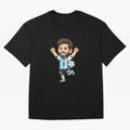 Cute Football Champion Cartoon Design Oversized T-Shirt Spotlight FIFA World Cup 2026 USA Canada Mexico Spirit, Connected to England, Mbappe, Tournament Hype, Historic Matchups, Family Viewing Parties and Global Sports Pride; Created for Match Day