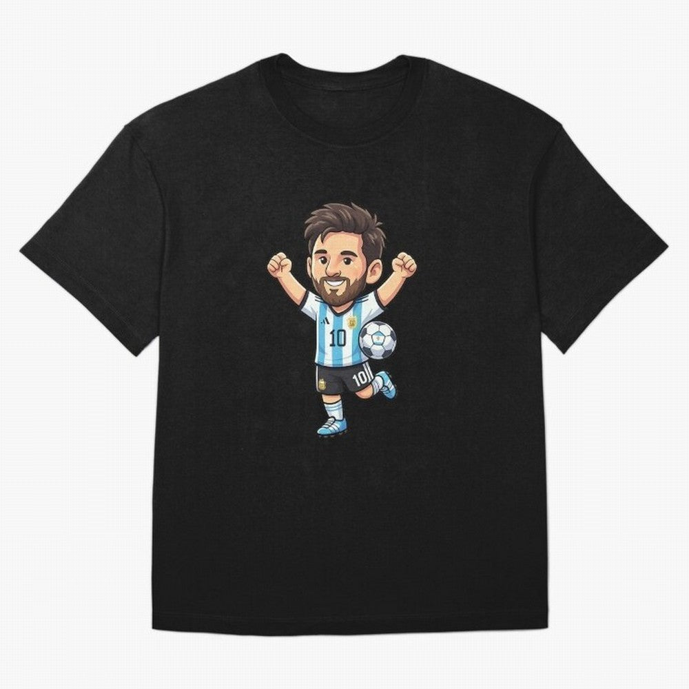 Cute Football Champion Cartoon Design Oversized T-Shirt Spotlight FIFA World Cup 2026 USA Canada Mexico Spirit, Connected to England, Mbappe, Tournament Hype, Historic Matchups, Family Viewing Parties and Global Sports Pride; Created for Match Day