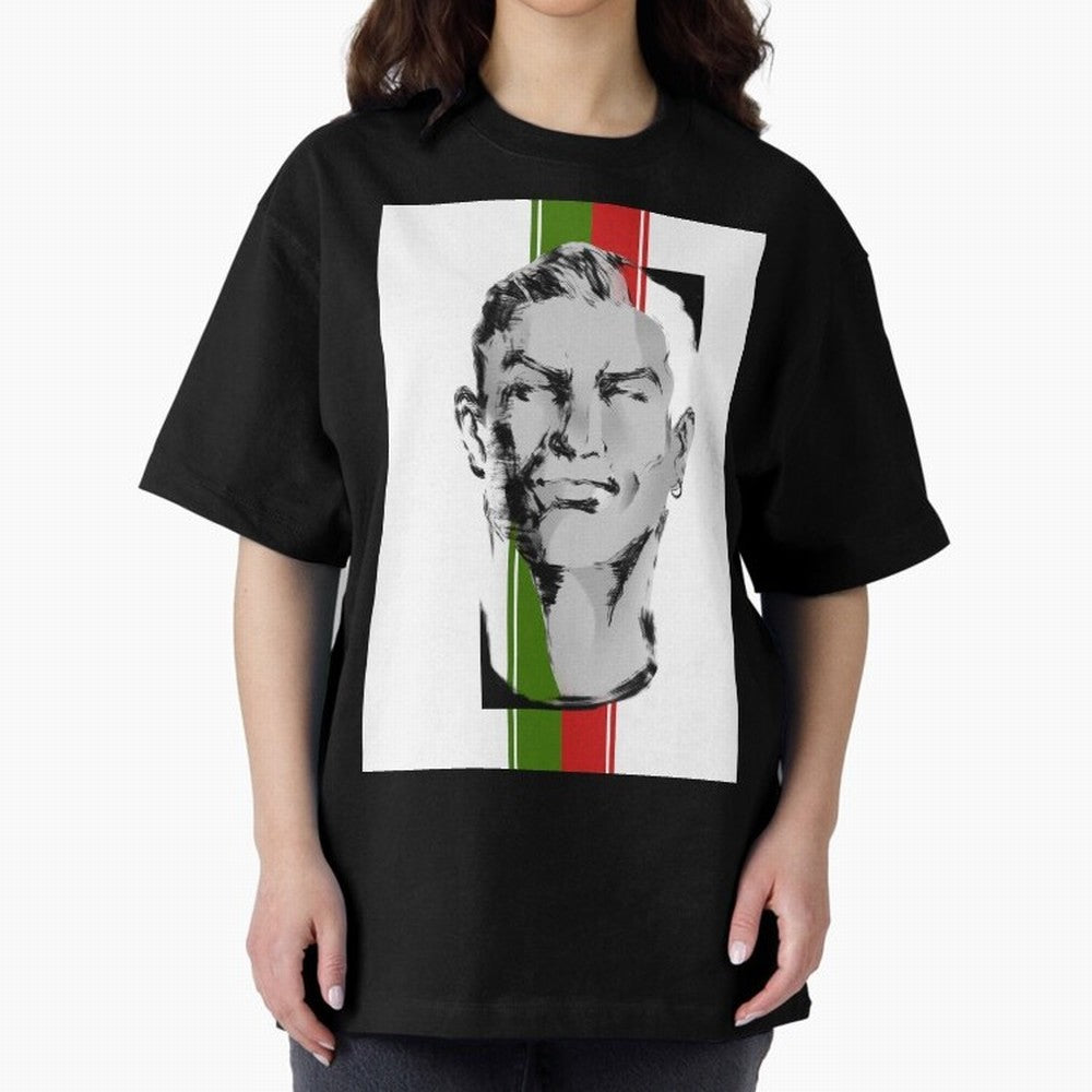 Cristiano Oversized T-Shirt Make Memories around Match Day Hype around FIFA World Cup 2026 Group Stage, Messi, France, Vintage Soccer Flavor, Modern Football Stars, National Flags and Final Night Emotion; Built for Supporters Chasing Trophy Dreams,